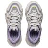 Li Ning Synthetic Leather Breathable Abrasion Resistant Slip Resistant Low Top Casual Shoes Women's Purple Gray AGCU176-5