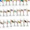 30 Pcs Iron Plate Lure Various Size Weight Colors Vivid Bright Colorful Stickers Metal Fishing Bait