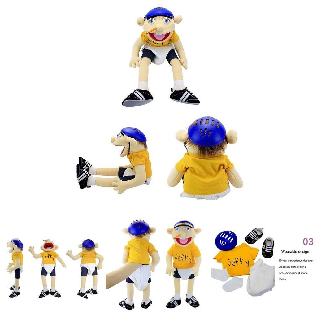 Soft And Skin-friendly Jeffy Cartoon Plush Hand Puppet Toy For Kids And Adults Perfect Christmas And Birthday Gift!