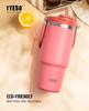 TYESO Stainless Steel Insulated Sports Water Bottle - Large Capacity, Handheld, Car-Friendly