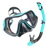 Professional Scuba Diving Mask & Snorkel Set for Adults Tempered Glass Panoramic View Swimming Training Snorkeling Kit