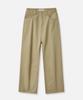Dibellobeu Essential Mood Semi-Wide Cotton Pants_Beige