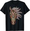 Horse Tribal Abstract Art Native American Geometric Ornate T-Shirt