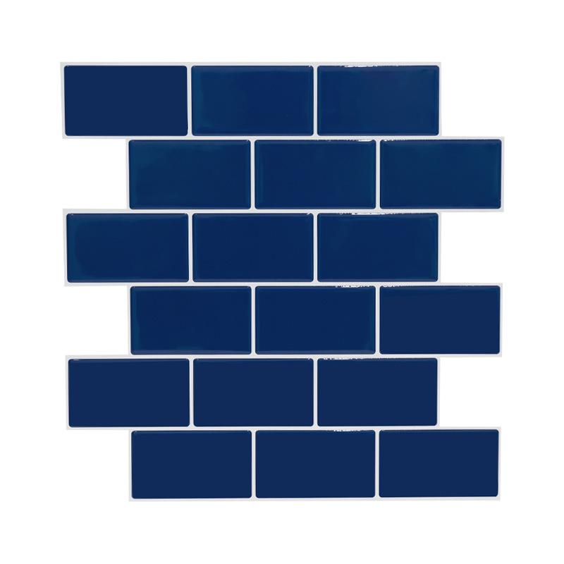 Marble Splicing Irregular Self-Adhesive Waterproof PVC Wall Sticker for Kitchen & Bathroom Decor