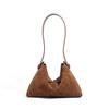 Premium Niche Bag Women's Autumn and Winter Suede Versatile Messenger Bag Simple Retro Casual Leather Portable Shoulder Bag