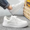 Plattform Sportschuhe Paar Weiße Schuhe für Herren Skateboard Herren-Sneaker Sport und Freizeit Rutschfest Abriebfest Mode