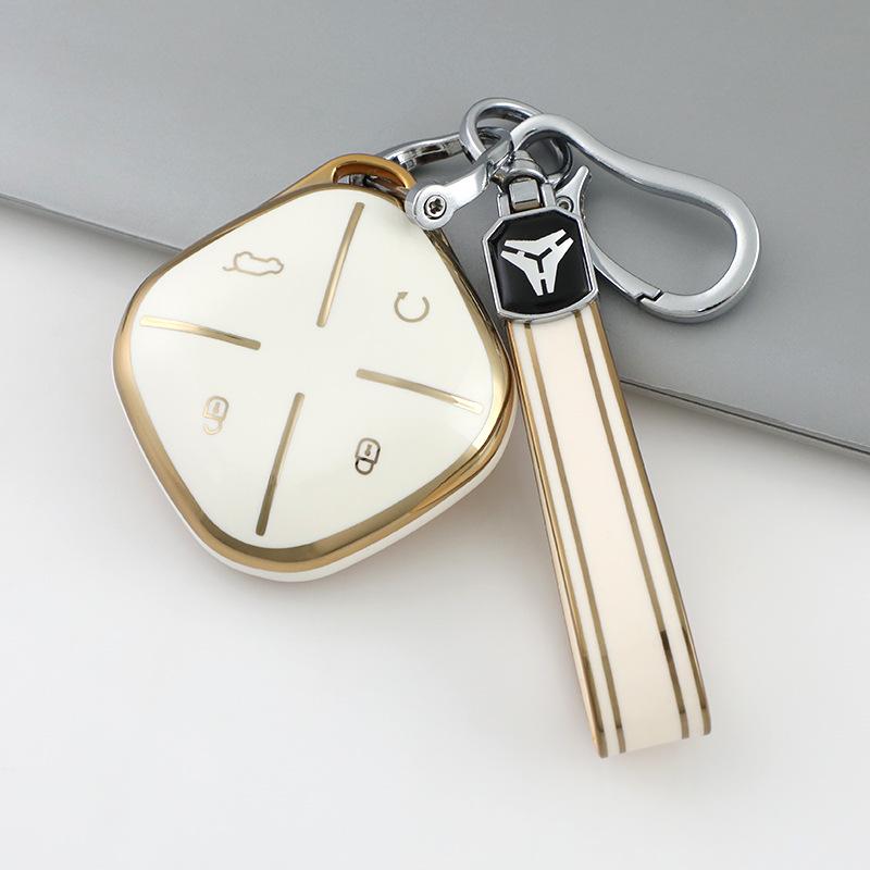 Housse de clé Chery: Compatible avec les modèles Exeed TX, Tiggo 7, Bag 22, Chasse au vent, Lingyun, Lanyue LX, Accessoires de voiture pour 3X/5X.