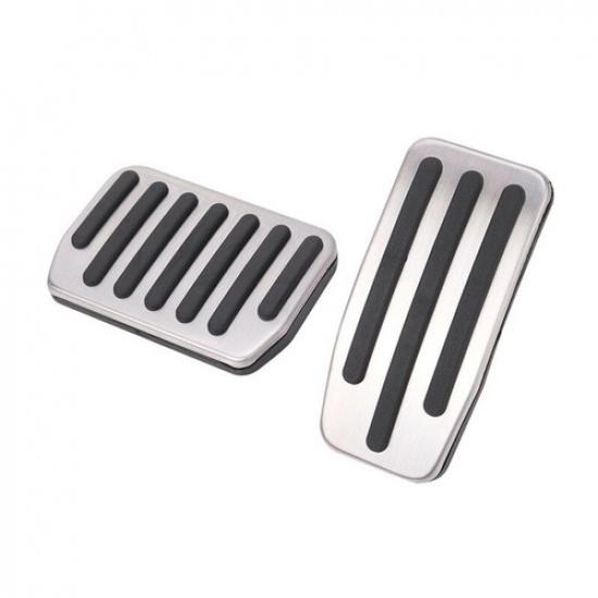 2X/set Aluminium Car Ide Foot Pads Brake Pedal Fit for Tesla Model 3 2017-20