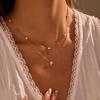 Fashion Double Hexagram Necklace Design Sense European and American Jewelry