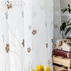 1PC NAPEARL Daisy Embroidered Tulle Curtain Modern Fashion Window Sheer Lovely Tulle Curtain For Living Room