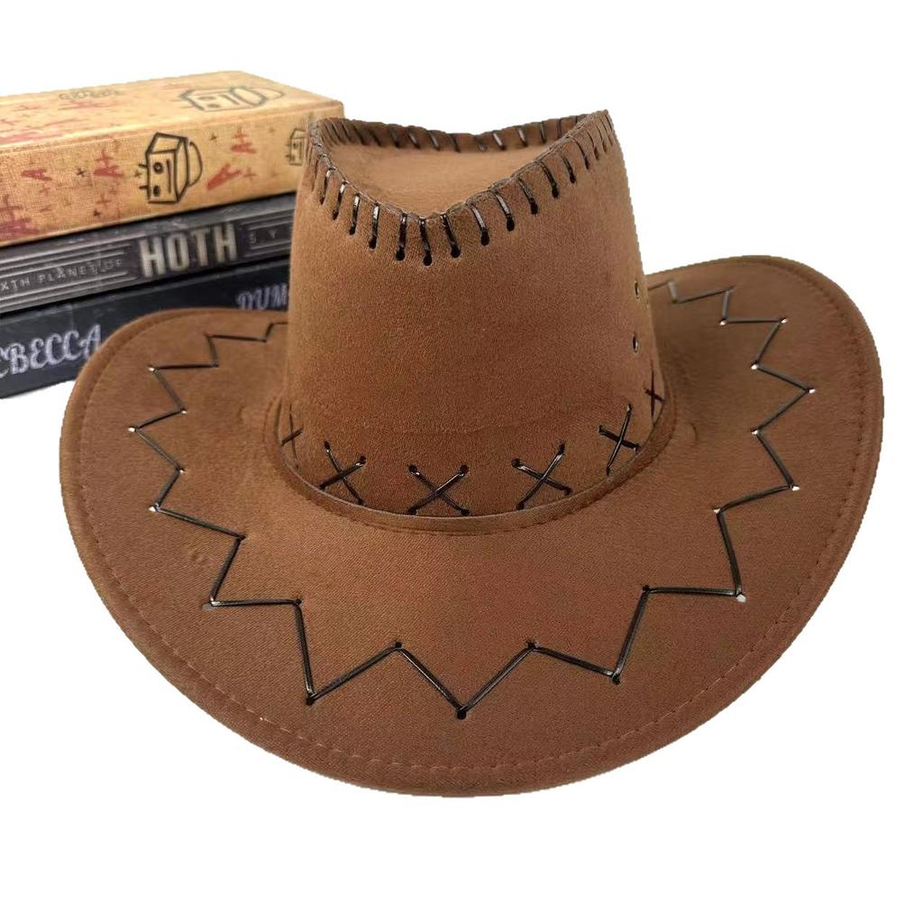 Vintage Western Cowboy Hat Summer Travel American Men'S And Women'S Shade Sunscreen Hat Knight Hat Jazz Hat