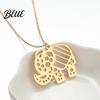 Fashionable Elephant Pendant Necklace for Women Hollow Animal Unique Charm