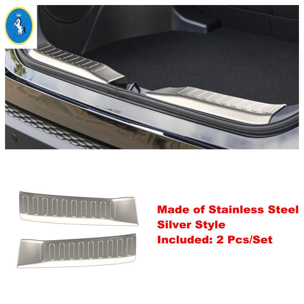 Stainless Steel Car Rear Trunk Door Sill Guards Scuff Plate Panel Protector Cover Trim Accessories For Toyota C-HR CHR 2024 2025