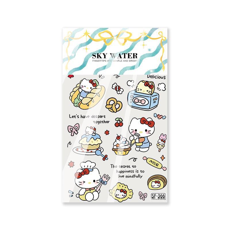 3D Стерео тисненый небесный Китти наклейка на телефон