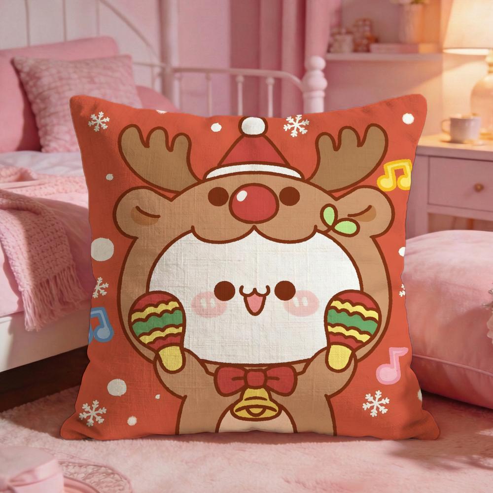 BUBU DUDU Cute Bear Cushion Cover Premium Comfort Reversible Pillow Cove Two In One Design For Any Room  Car Interior