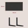 Paint-Free Floating Wall Shelf: Wooden Wall-Mounted Bookshelf and Storage Plank