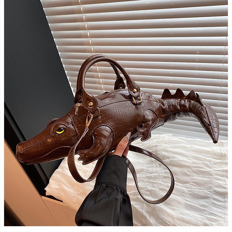 Crocodile Designer Pu Crossbody Bag With Retro Style For Daily Use