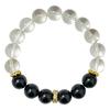 Crystal Beaded Bracelet for Women 10mm Round Beads Obsidian Bangle Semi-Precious Gemstones Bracelets DIY Jewelry Gifts