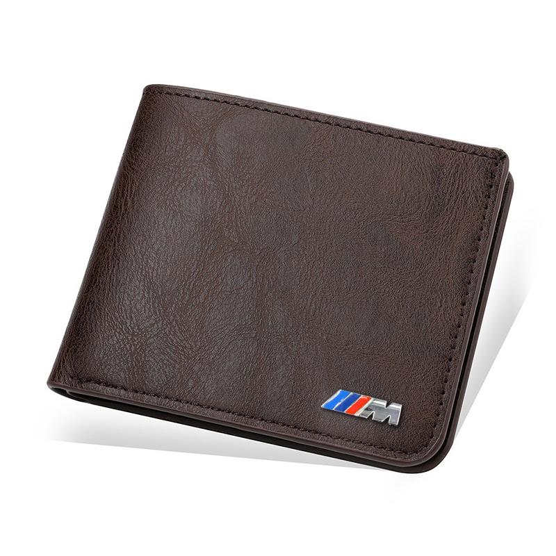 For BMW M M3 E46 E36 E30 E92 E87 E34 F10 E90 F30 E60 Luxury Metal Logo Car Driver License Leather Wallets Purses Credit Card Bag nlvc53