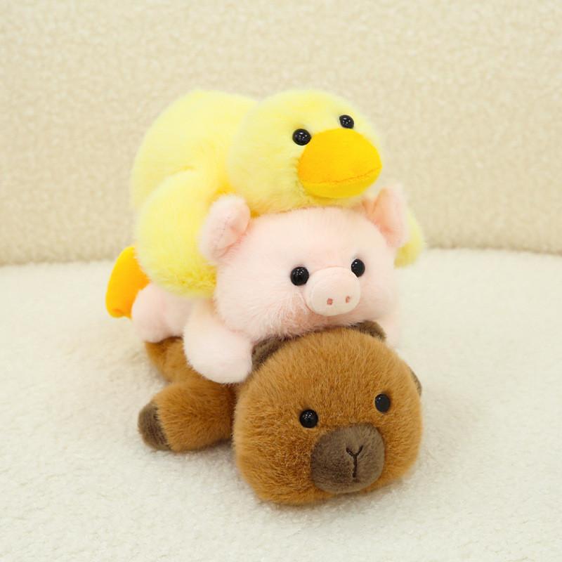 Cute Plush Animal Pillow Soft Toy Collection Featuring Adorable Dog Dinosaur For Kids