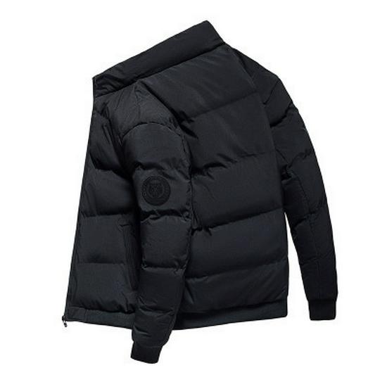 2024 Men s Stand Collar Thick Cotton Padded Winter Jacket 4XL