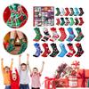 Christmas Sock Advent Calendar 2025 Xmas Countdown Calendar 24 Pair of Christmas Crew Socks Christmas Gifts for Adults Men Women