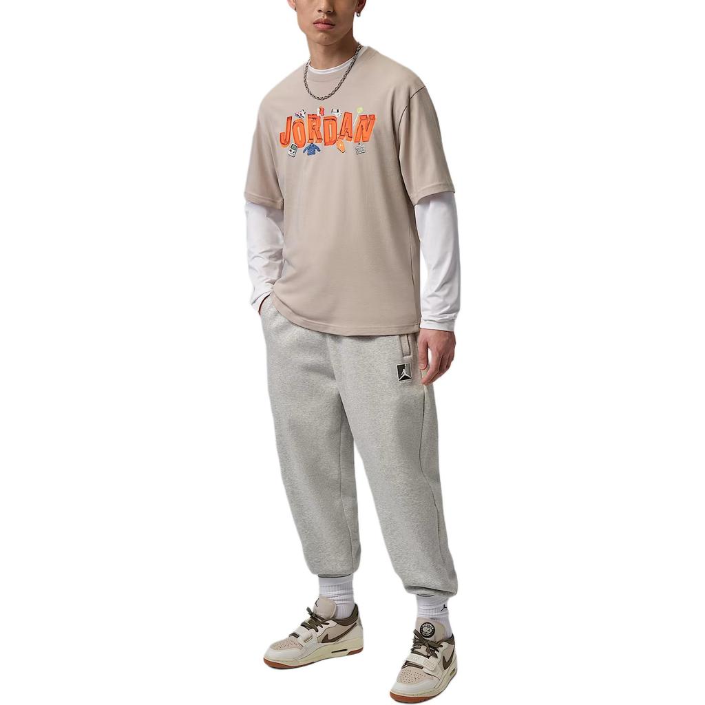 Jordan Daily Comfortable Knitted Cotton T-Shirt Men Tops IR6306-236