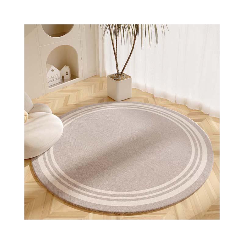 Runder Wohnzimmerteppich Schlafzimmer, Arbeitszimmer Computerstuhl Rutschfester Teppich Haushalt Schmutzabweisender Teppich