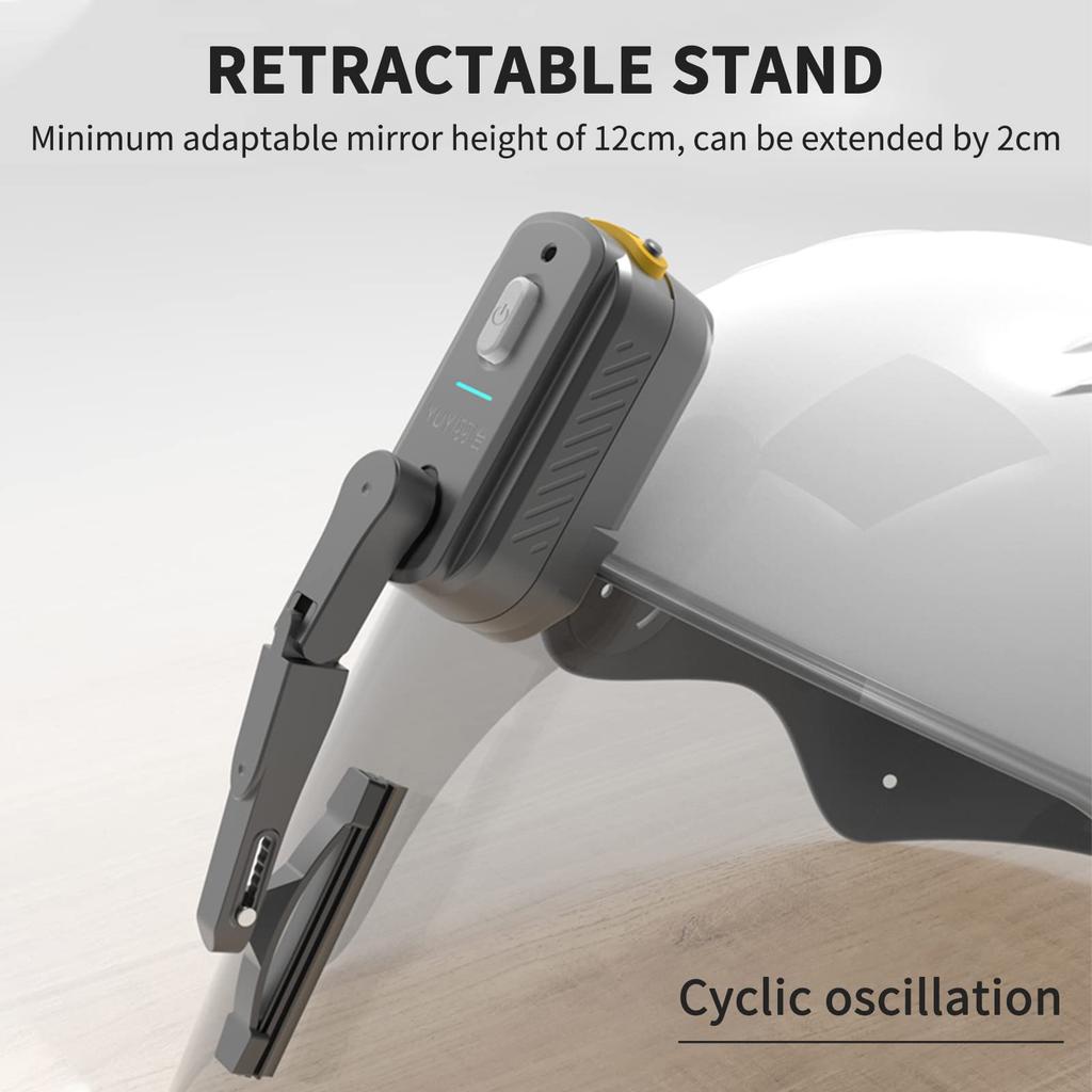 LOUJIN Rechargeable Motorcycle Helmet Wiper Universal Waterproof Helmet Wiper Compatible with Most Visors