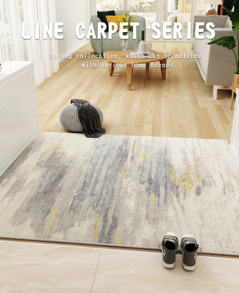 Wabi-Sabi Style Luxury Non-Slip Velvet Entrance Mat for Porch and Bedroom.
