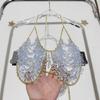 Beaded Body Chain Bra Multilayer Beads Chest Chain Body Accessories Jewelry for Women Girls Nightclub Raves Body Jewel