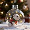 Handmade Glass Christmas Decorations Bird Acrylic Ornaments 2D Cardinals Animal Tree Elegant Decor Handcrafted Holiday Hanging for Home 3D Balls