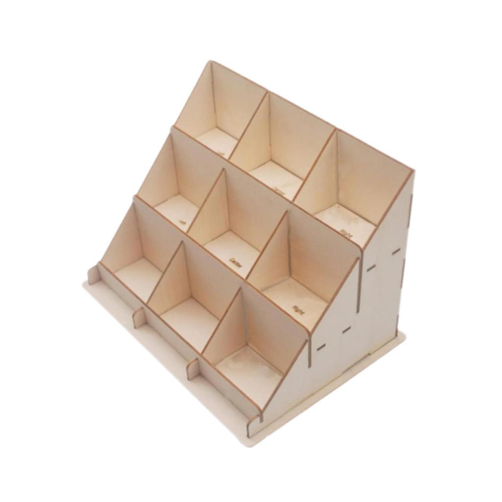 Card Display Holder Multi Tier Wooden Greeting Stand Comic Book Retail Table