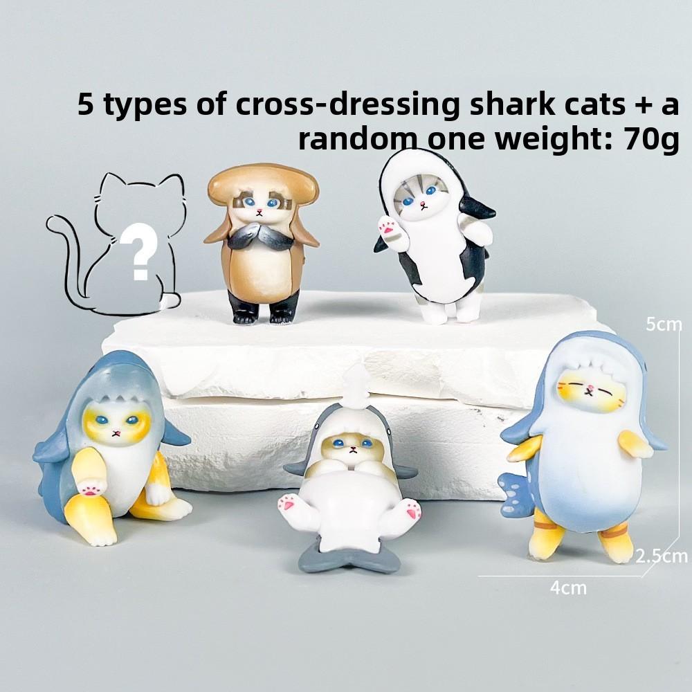 Kot Mofusand Deser Owoc Rekin Krewetka Smażona Styl Owoców Morza Model Ozdoba