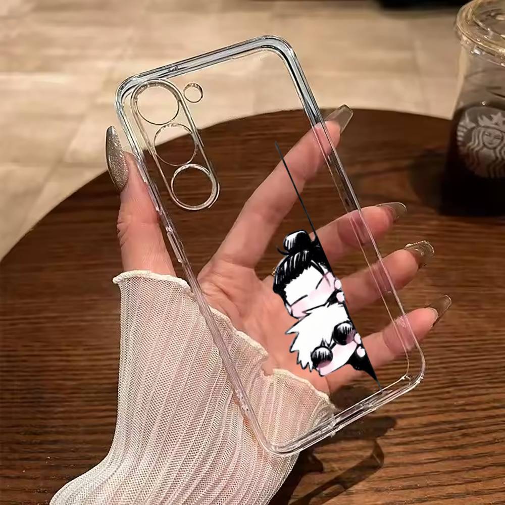 

opular characters-J-Jujutsu K-aisen- Clear Soft Silicone Phone Case for Samsung Galaxy A71, A70, A52, A51, A40, A30 Samsung a70