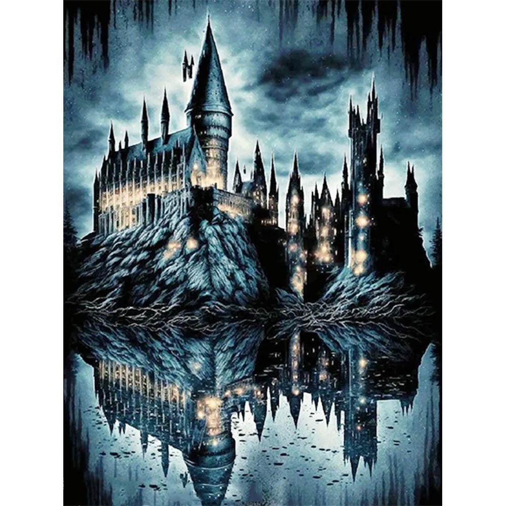 MomoArt New Arrival Diamond Painting Castle Cross Stitch Fantasy Embroidery House Landscape Mosaic Moon Handmade Gift