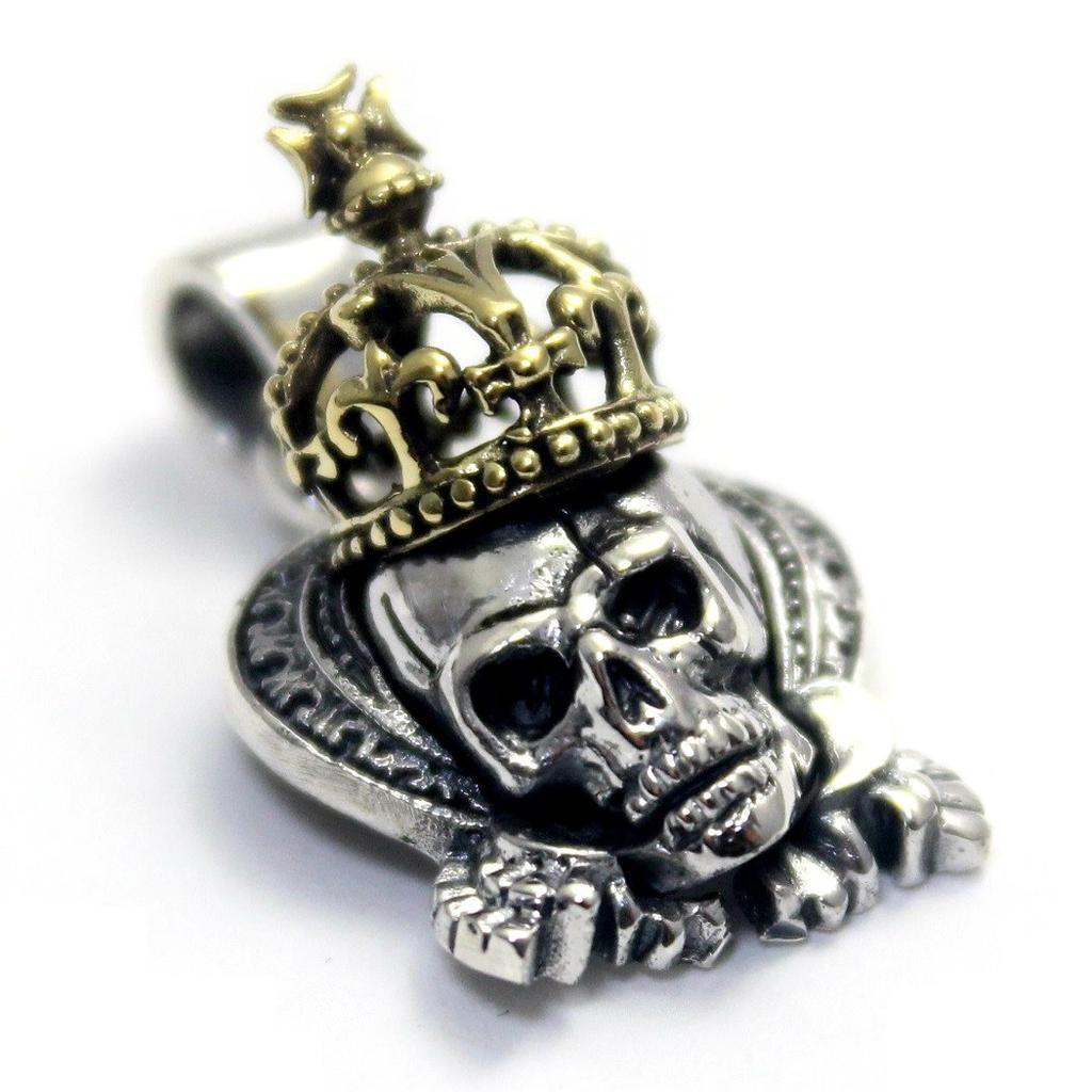 Goodvibrations Queen Skull Pendant Top In Silver 925
