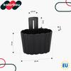 Wall Hanging Flower Pot for Balcony Rustic Anthracite 20 cm 2 PCS
