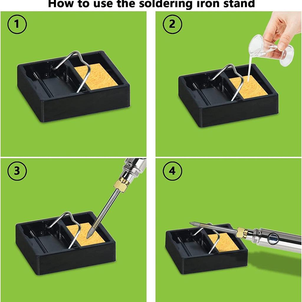 Portable Adjustable Temperature Cordless Soldering Iron Kit with 3 Tips, Rechargeable