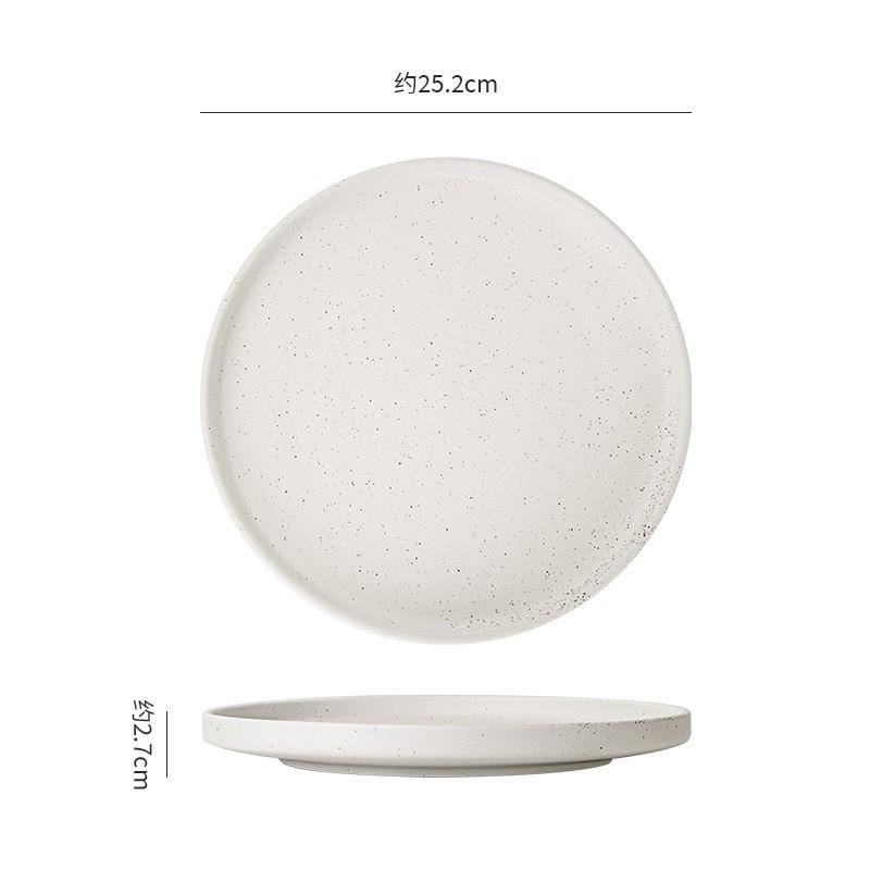 Minimalist Nordic Ceramic Dinnerware Set - Salad Bowl Soup Plate Steak Dish Small Side Coffee Cup Dishwasher Safe