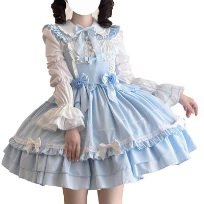 XHSUKADO Lolita Jumper Gothic Idol Fancy Heart School Cultural Light Size M Skirt, Lolita, Costume, Cosplay, Cute, Adult, Girls, Dress, Top, Spring,