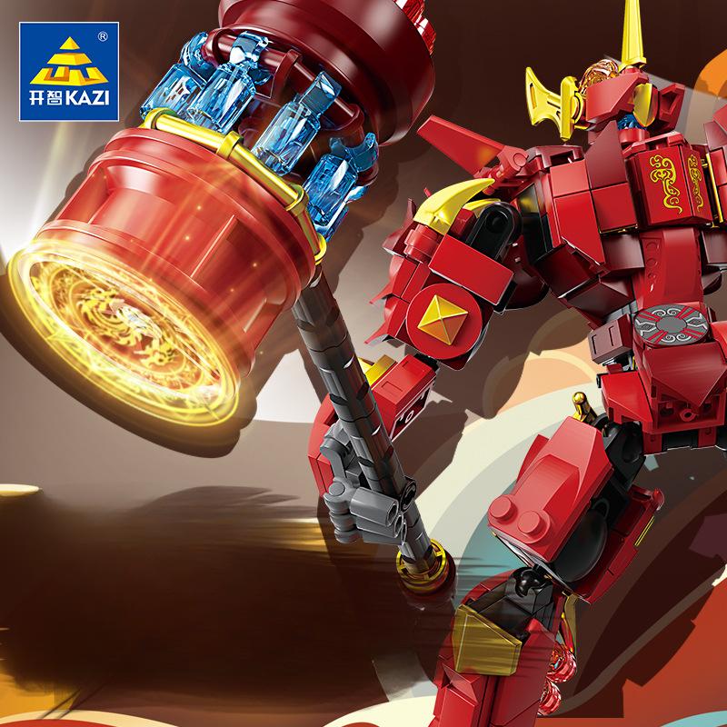 KAZI Magic Three Kingdoms Cao Cao Lu Bu Xu Zhudiwei Boy Assembling Building Blocks Toy Gift NO BOX