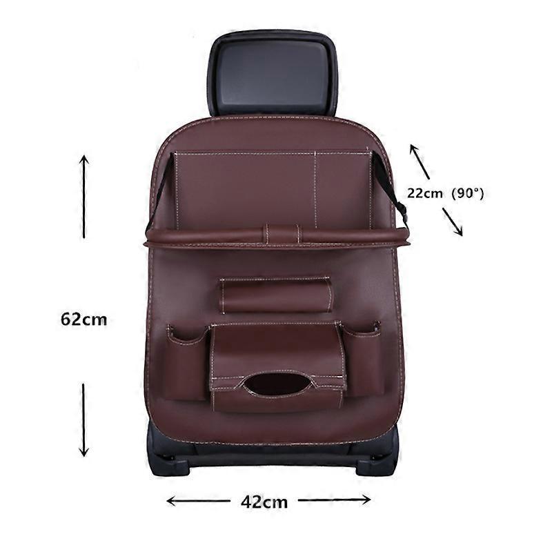 Car Chair Organiser, Car Backseat Organiser With Foldable Tray Table, Car Storage