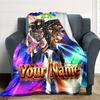 1pc Code Geass Blanket with Custom Name, Gift, for Men and Women, Soft Blanket, Good for Sofa Bed Couch Travel, Lightweight Flannel Blanket