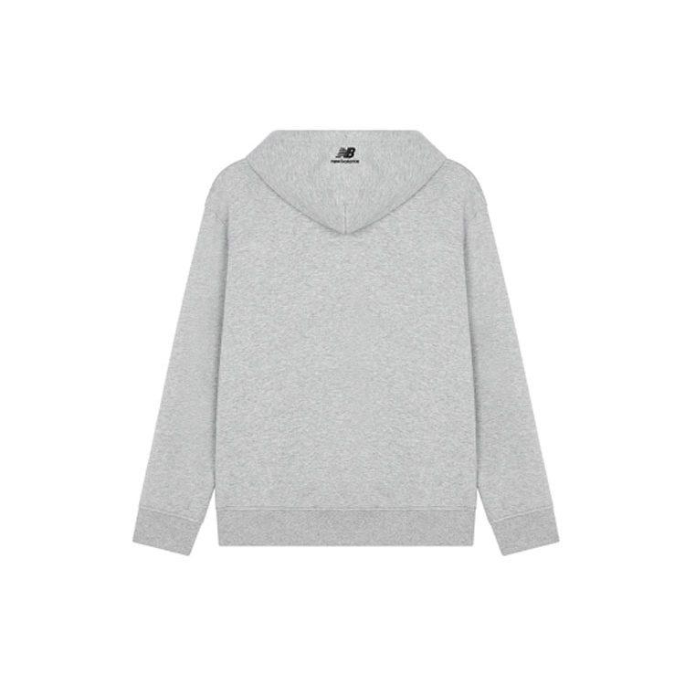 New Balance Sweatshirts Unisex Gray Hooded Moderate Regular 5CC17141-GR