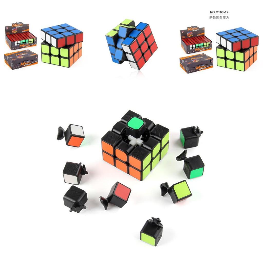 Brightly Colored 3x3 Rubik's Cube Set For Kids Smooth Rotating Educational Toy
