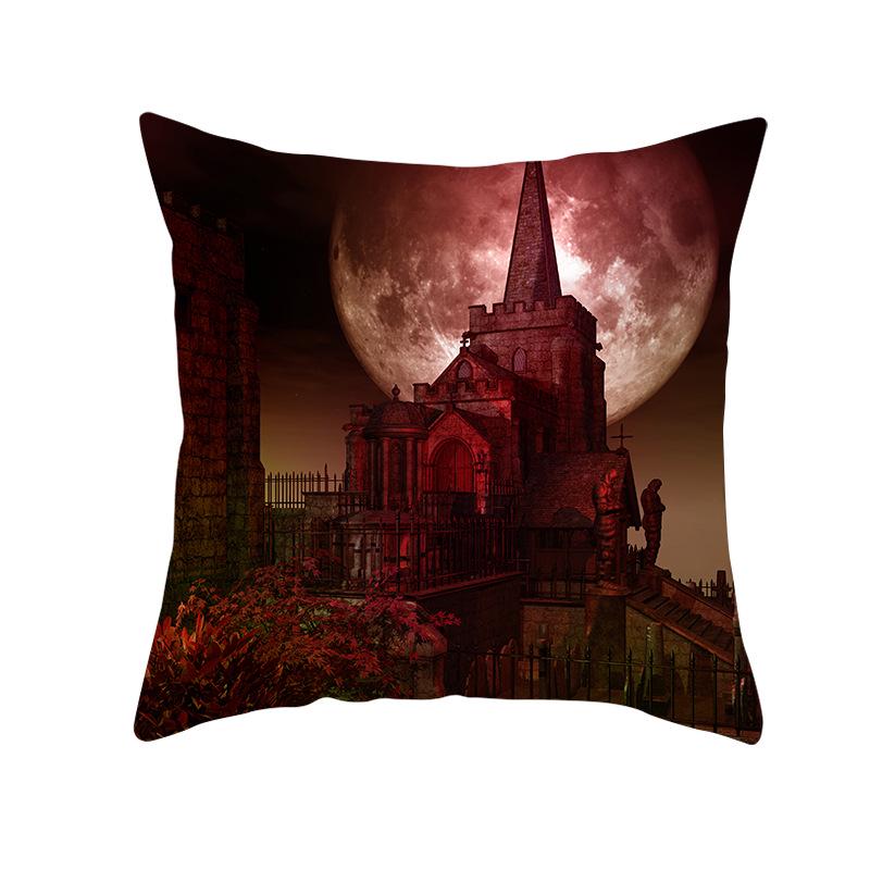 New Peach Skin Halloween Pillowcase Home Wish Home Supplies Cushion Cover Waist Pillowcase