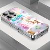 Colorful Christmas Tree Gingerbread Print Glass Electroplated Case For iPhone 17 16 Pro Max 15 14 Plus 13 12 11 16E 17 Air Cover