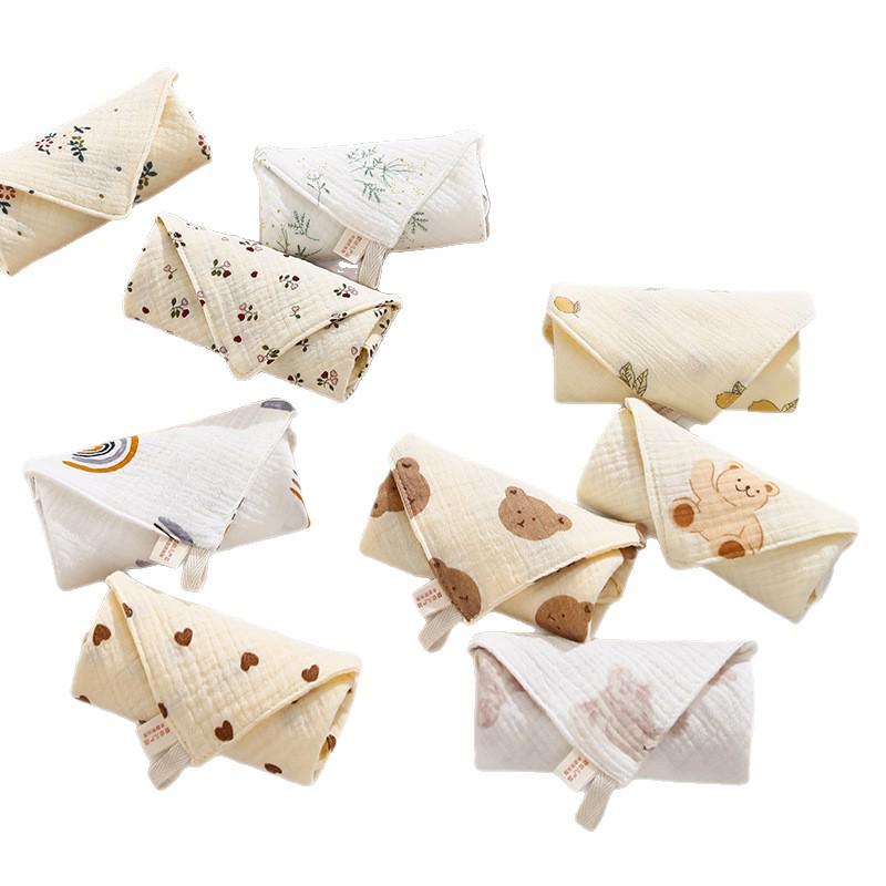 Newborn Baby Pure Cotton Gauze Washcloth - Class A Print