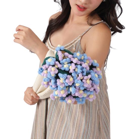 

Yousheng вязаный крючком букет ромашек вязаный крючком букет одеяло ручной работы цветы плед для домашнего дивана кровать диван декор